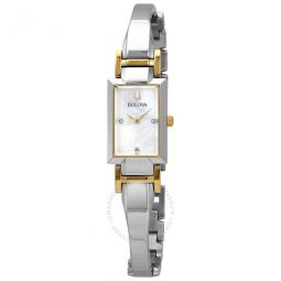 Classic Quartz Diamond Mother of Pearl Dial Ladies Watch