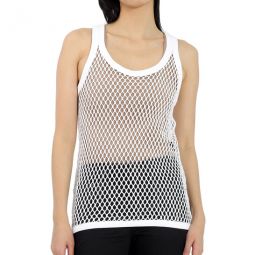 Cotton String Vest In Optic White, Size X-Small