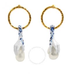Hand Faux-pearl Detail Earrings