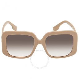 Penelope Brown Gardient Square Ladies Sunglasses