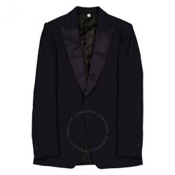 Wool Silk Blend English Fit Tailored Blazer Jacket, Brand Size 56R (US Size 46R)