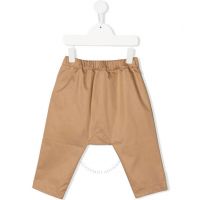 Kids Archive Beige Kyrie Reversible Check-Pattern Trousers, Size 12M