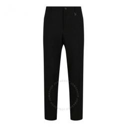 Mens Black Tailored TB Trousers, Brand Size 48 (Waist Size 32.7)