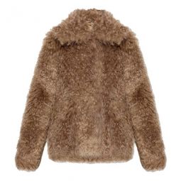 Ladies Camel Lea Mohair Blend Jacket, Brand Size 8 (US Size 6)