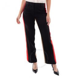 Ladies Black Lottie Contrast Panel Tailored Trousers, Brand Size 8 (US Size 6)