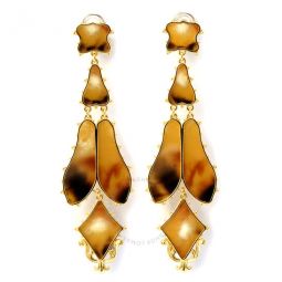 Resin And Gold-plated Regal Butterly Drop Earrings