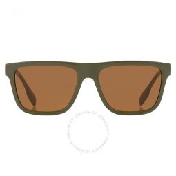 Bronze Square Mens Sunglasses