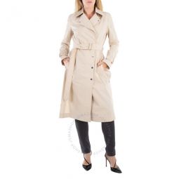 Ladies Newick Soft Taupe Cotton Belted Trench Coat, Brand Size 4 (US Size 2)