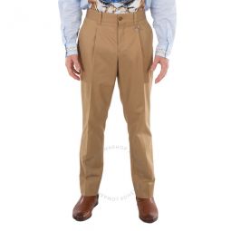 Mens Toasted Walnut Dover Cotton Gabardine Trousers, Brand Size 56 (Waist Size 39)