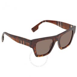 Dark Brown Square Mens Sunglasses