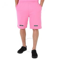 Mens Bubblegum Pink Jersey Shorts, Size Large