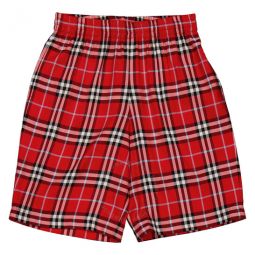 Mens Bradeston Check Print Silk Track Shorts, Size XX-Small