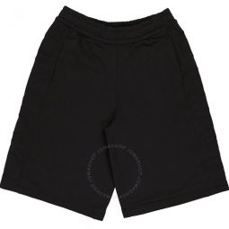Mens Phelix Black Logo-Embossed Track Shorts, Size Small