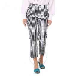 Ladies Gingham Cropped Trousers, Brand Size 4 (US Size 2)