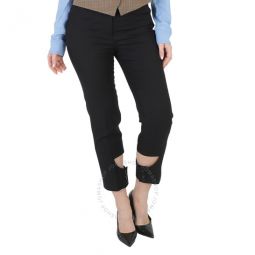 Ladies Cut-Out Detail Tailored Trousers, Brand Size 6 (US Size 4)