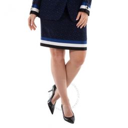 Deep Royal Blue Odette Wool Blend Skirt, Brand Size 6 (US Size 4)