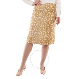 Ladies Honey Beige Alisa Midi Skirt, Brand Size 8 (US Size 6)