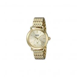 Womens Stainless Steel Gold Tone Dial