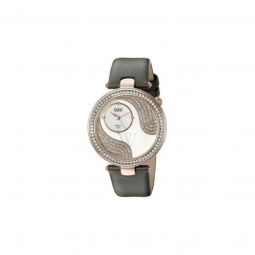Womens Satin Inner Leather Mother Of Pearl Dial