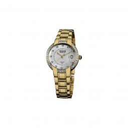 Womens Silver Tone Dial Gold Tone Stainless Steel