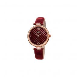 Women's Patent Leather Red Dial