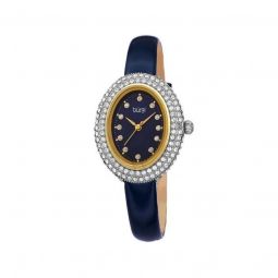 Women's Patent Leather Blue Dial