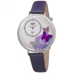 Mother of Pearl Butterfly Dial Ladies Watch