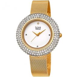 Ladies Argyle Dial Swarovski Crystal Glamor Mesh Bracelet Watch