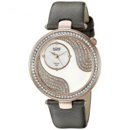 Pave Design Crystal Mother of Pearl Dial Ladies Watch