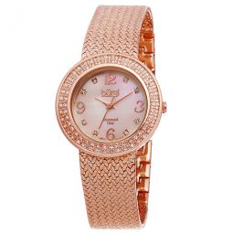 Pink Mother of Pearl Diamond Dial Ladies Watch