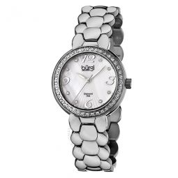 White Mother of Pearl Dial Stainless Steel Bracelet Ladies Watch