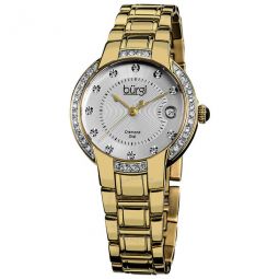 Silver Dial Gold-tone Ladies Watch
