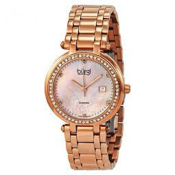 Quartz Rose Gold-tone Diamond Bracelet Ladies Watch