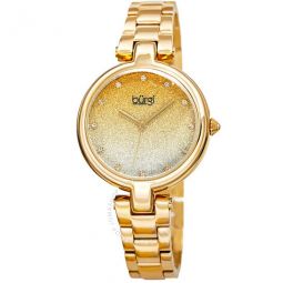 Ladies Glitter Ombre Swarovski Crystal Dial Bracelet Watch