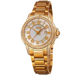 Mother of Pearl Dial Gold-tone Ladies Watch