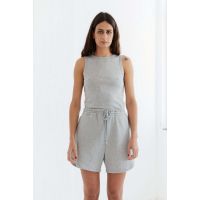 alba shorts - melange grey