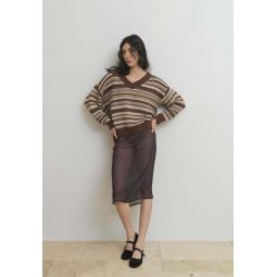 Oda V neck Sweater - Neutral