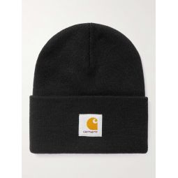Watch Logo-Appliqued Ribbed-Knit Beanie