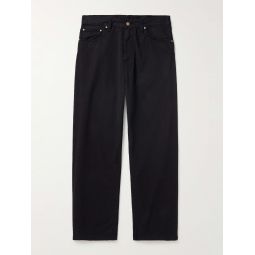 Derby Straight-Leg Garment-Dyed Cotton-Twill Trousers