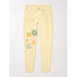 Tapered Upcycled Patchwork Organic Cotton-Jersey Sweatpants