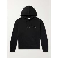 Logo-Embroidered Cotton and Cashmere-Blend Hoodie