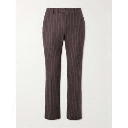 Slim-Fit Pinstriped Wool Suit Trousers