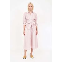 Christy Lynn Charlie Trench Coat - Pink Stripe