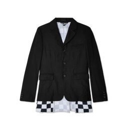 Checkered Hem Jacket