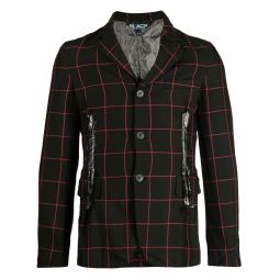 Windowpane Button Jacket