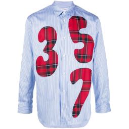 Number Patchwork Shirt Pattern B