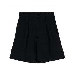 Plain Wool Shorts