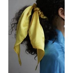 Silk Bow Scrunchie - Buttercup