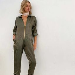 Cupro Flight Suit - Army