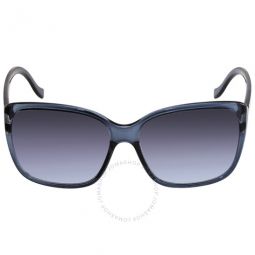 Blue Gradient Oversized Ladies Sunglasses